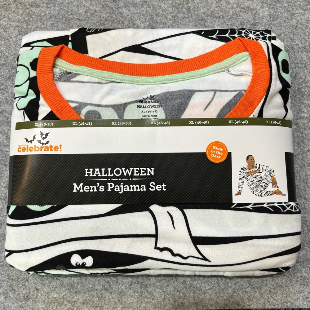 Way to Celebrate Mens Dadcula Halloween Pajama Set Size Extra Large NWT
